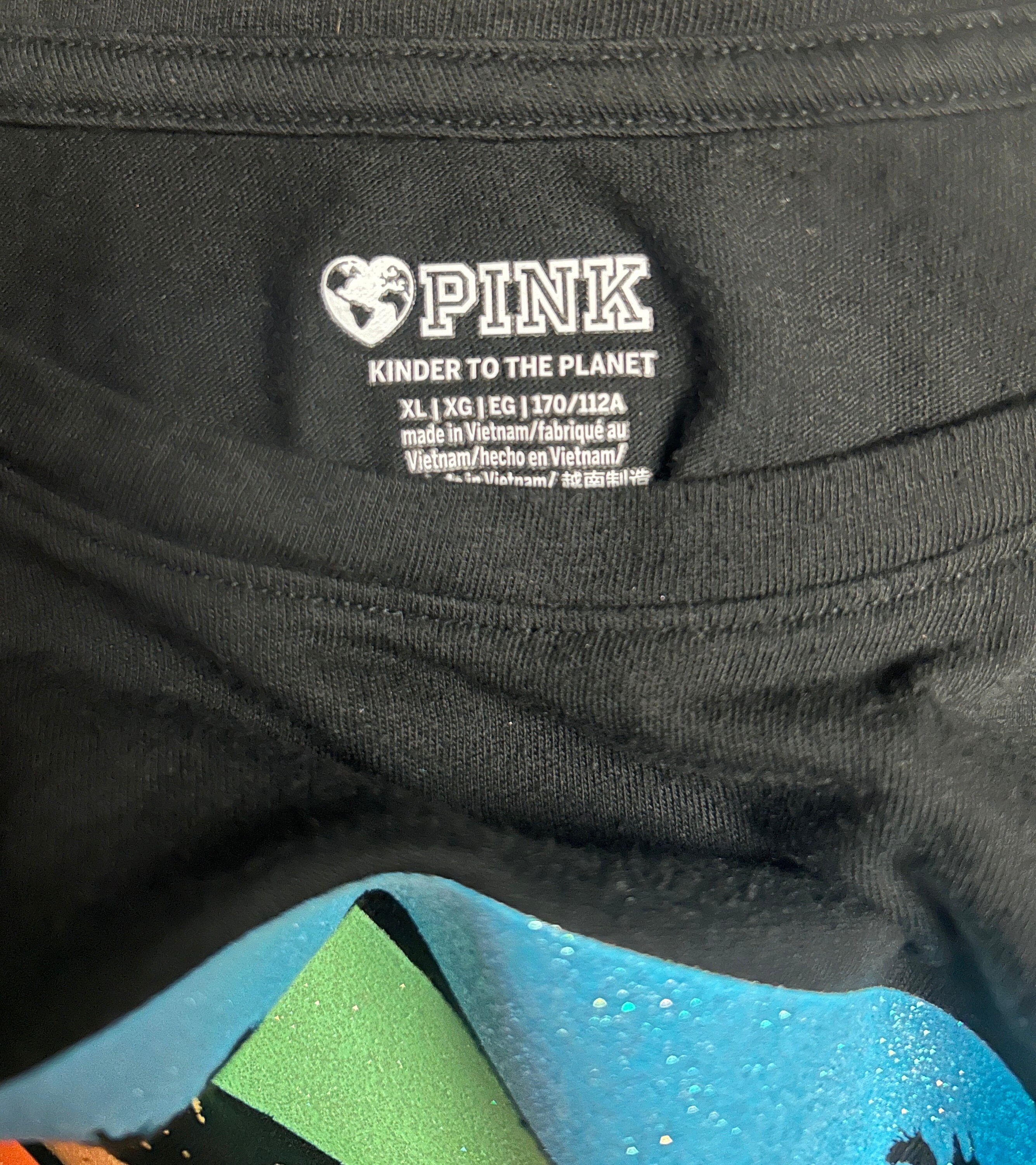 SALE Victoria's Secret/Pink/ピンク レインボーロゴプリント