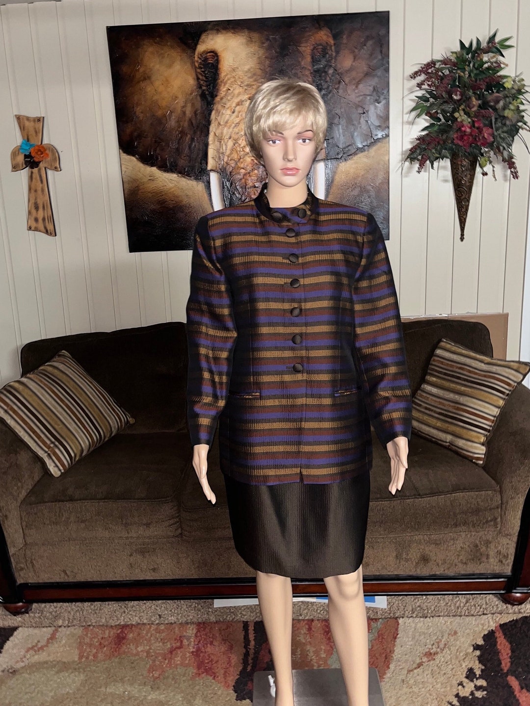 Christian Dior • Vintage • Size 10 • Skirt Suit • Dress