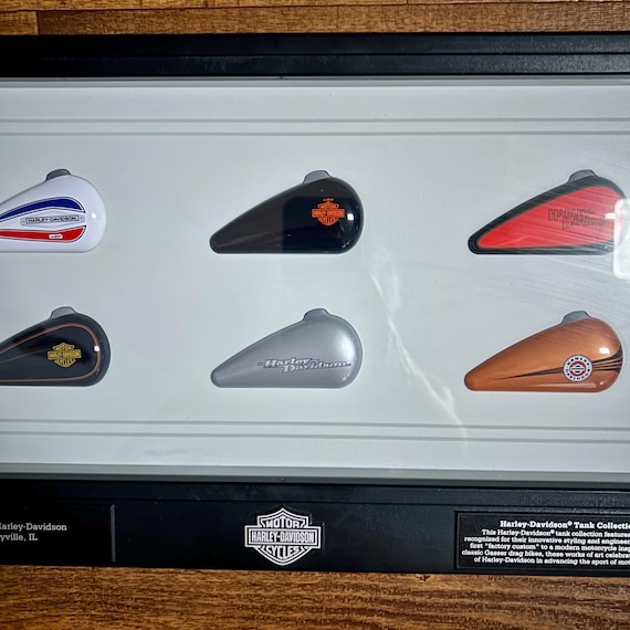 Harley Davidson ~ 6 Mini Gas Tanks Collectible Set From