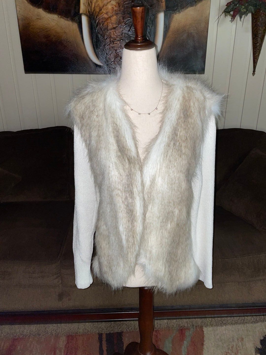 Stein invicible mart faux fur vests