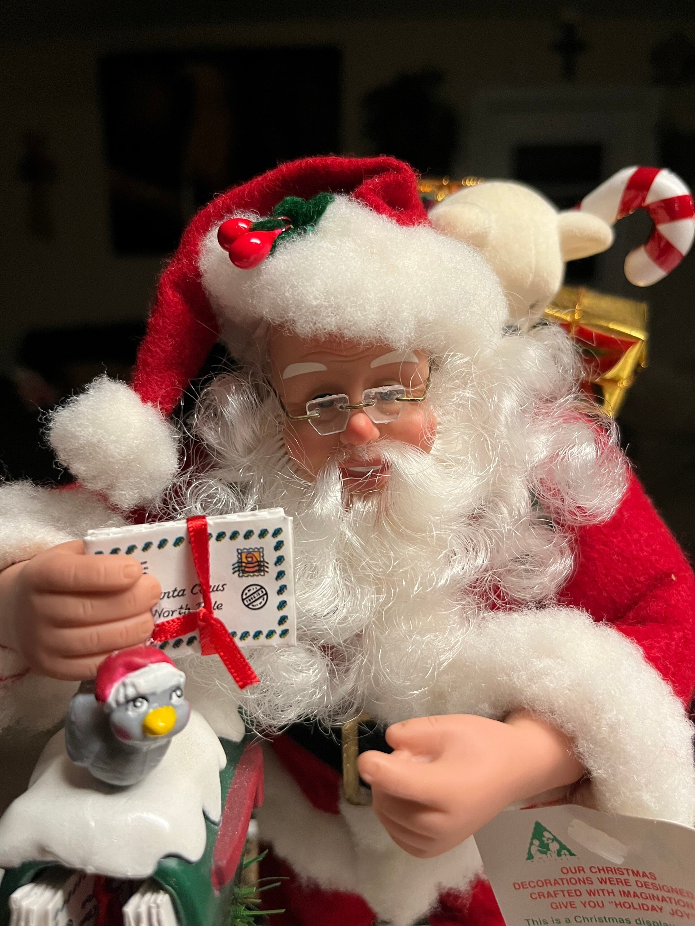 Gemmy • Noel • Santa Claus • W/mailbox & Toys • Musical Figurine