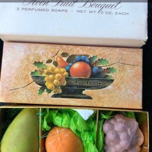 Avon • Vintage • Fruit Bouquet • Perfumed Soap • New W/ Box
