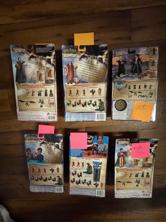 Harry Potter • 6 Figures • 6” in Each • 2001 • New W/ Box - Etsy
