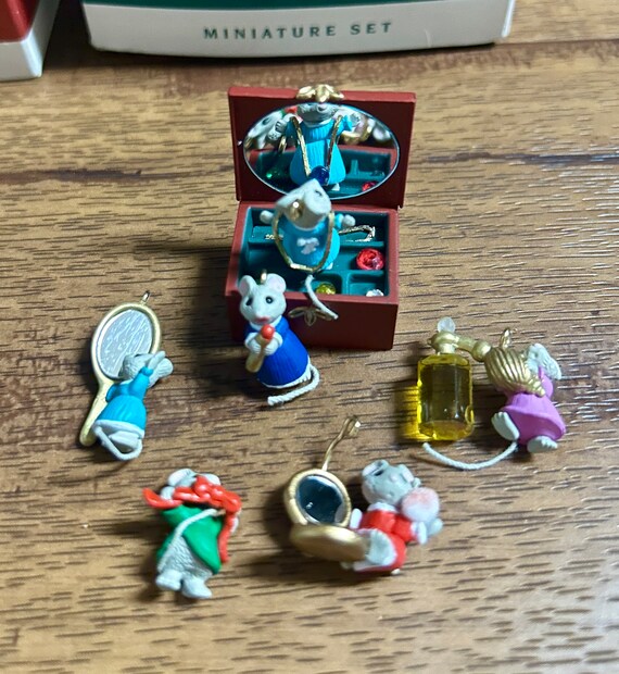 Hallmark Keepsake Ornaments • 3 Boxes • 1995 Tiny Mouse