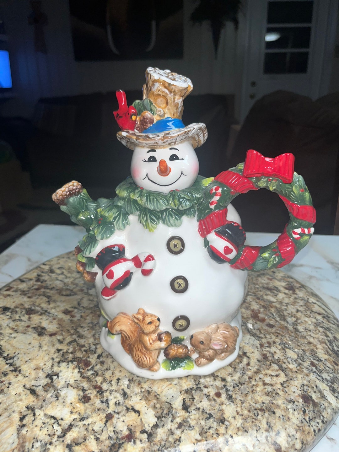 Better Homes & Gardens Collection Snowman Tea Pot Etsy