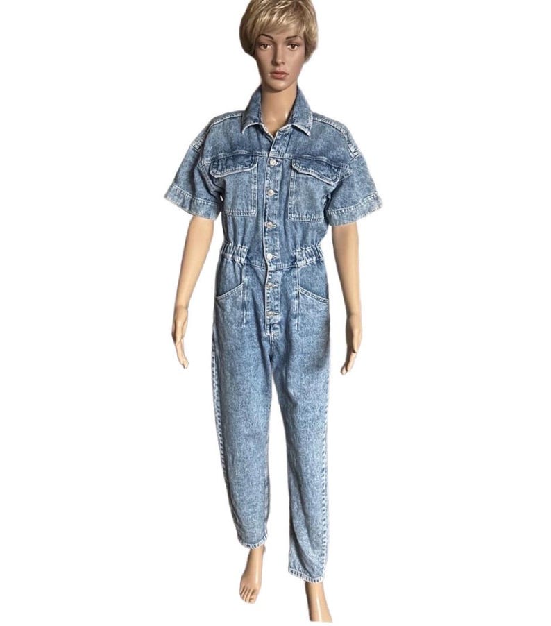Free People ~ Très petite taille femme ~ Denim ~ Bleu ~ Combinaison image 1