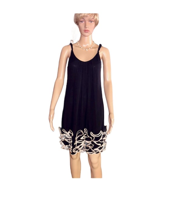 yoana baraschi silk dress Yoana Baraschi Cream Silk Floral Dress, Vintage 90s, Size 2