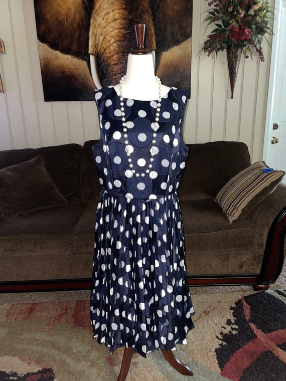 Adrianna Papell Navy Dress~ Size 12