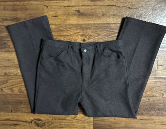 Vintage~Wrangler Brown Men’s Bell Bottom Pants~Si… - image 5