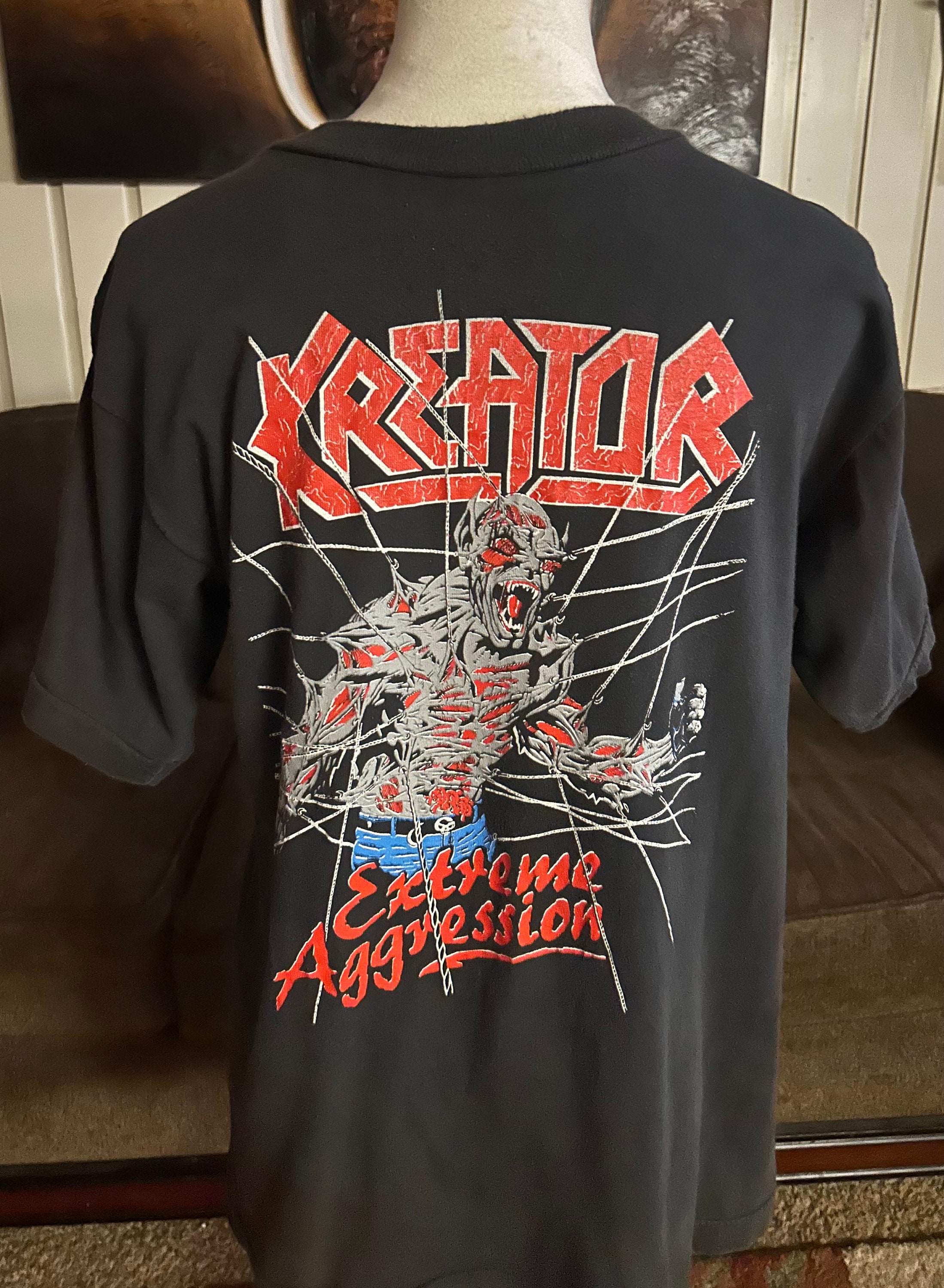 Kreator Extreme Aggression • Black • Medium • 1989 • Double Sided