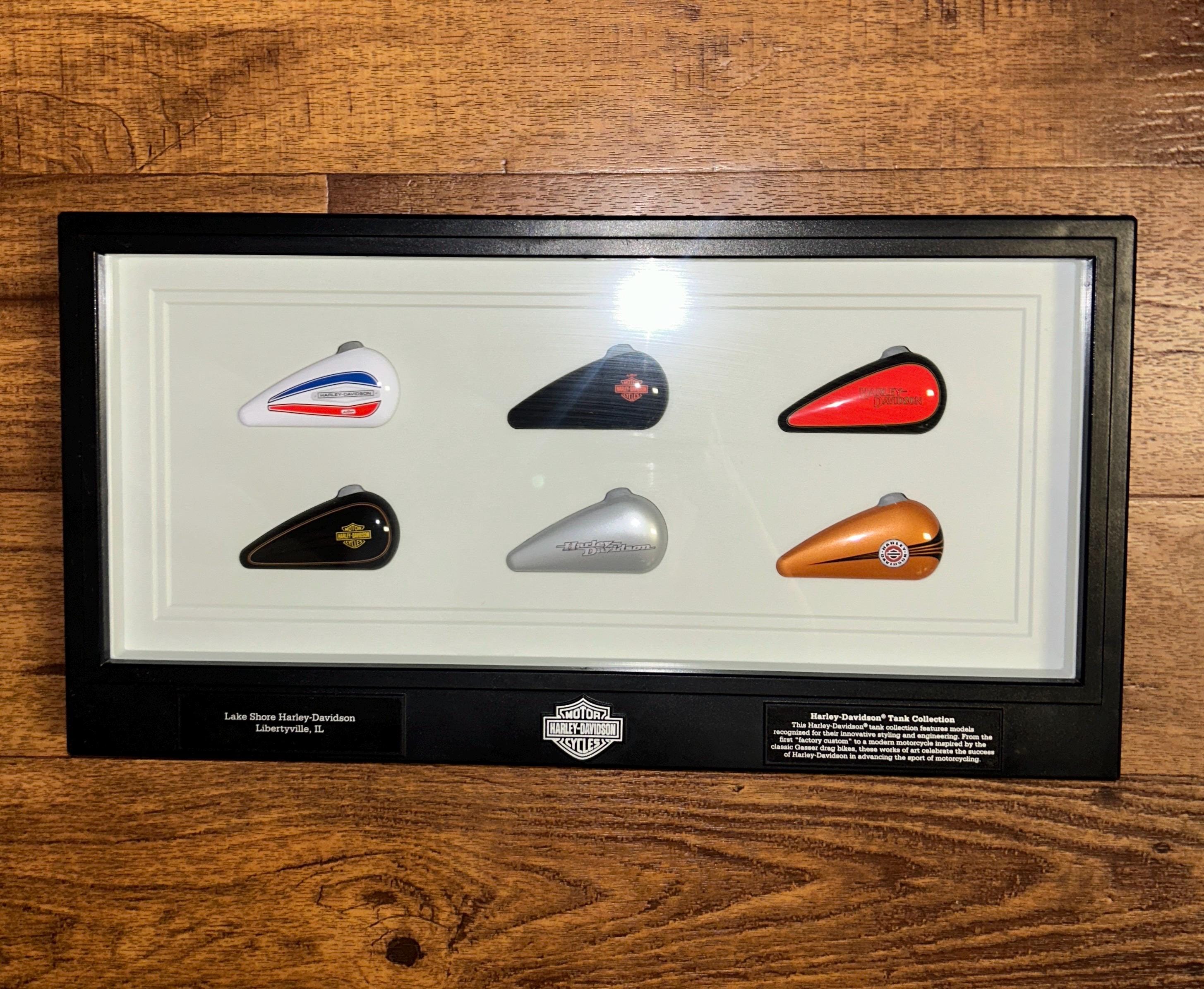 Harley Davidson ~ 6 Mini Gas Tanks Collectible Set From