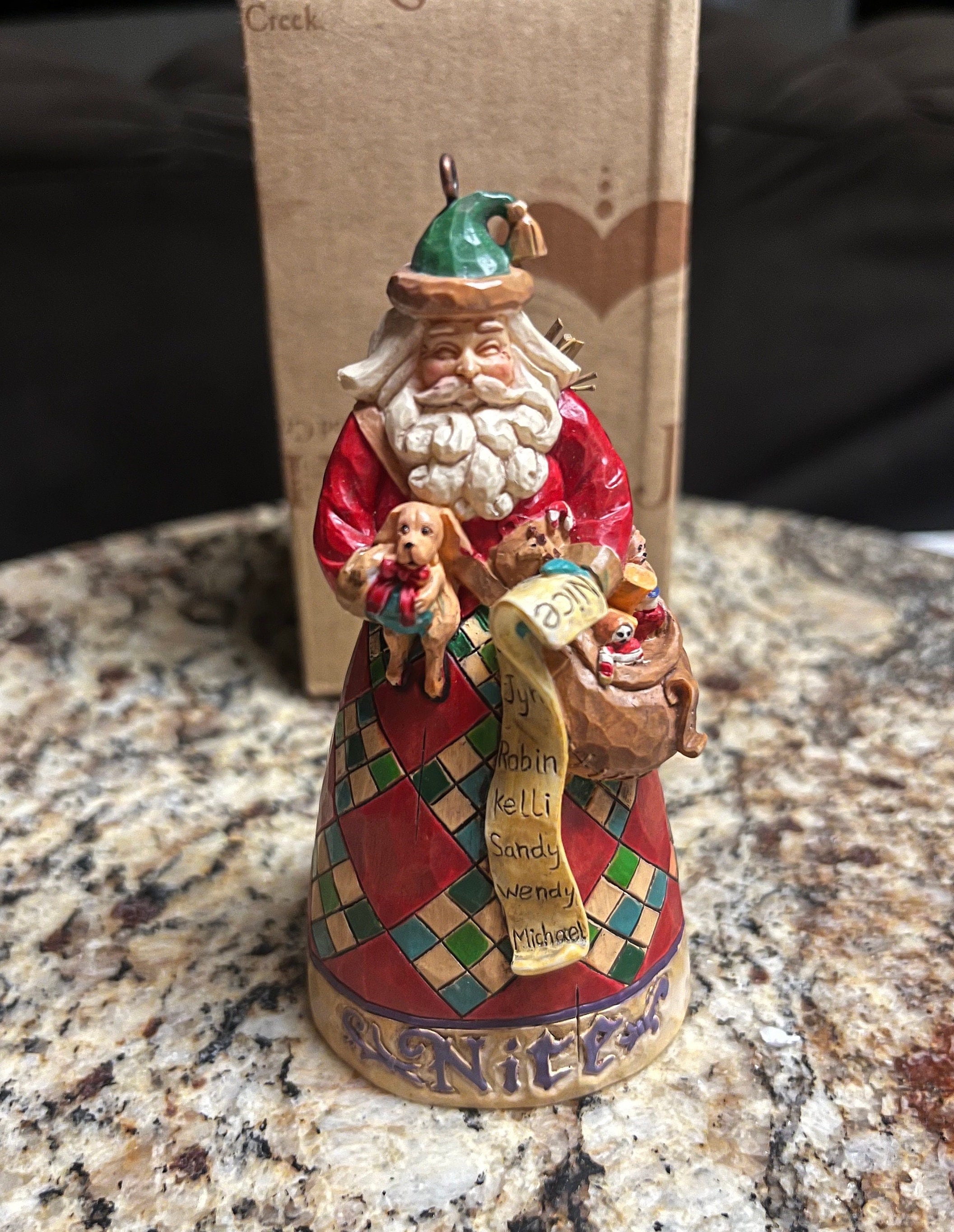 その他ブランド / MERRY THOUGHT/CHEEKY LITTLE SANTA/500体限定/306体目 Jim Shore • Santa Claus • Naughty/ Nice List • Hanging • Christmas