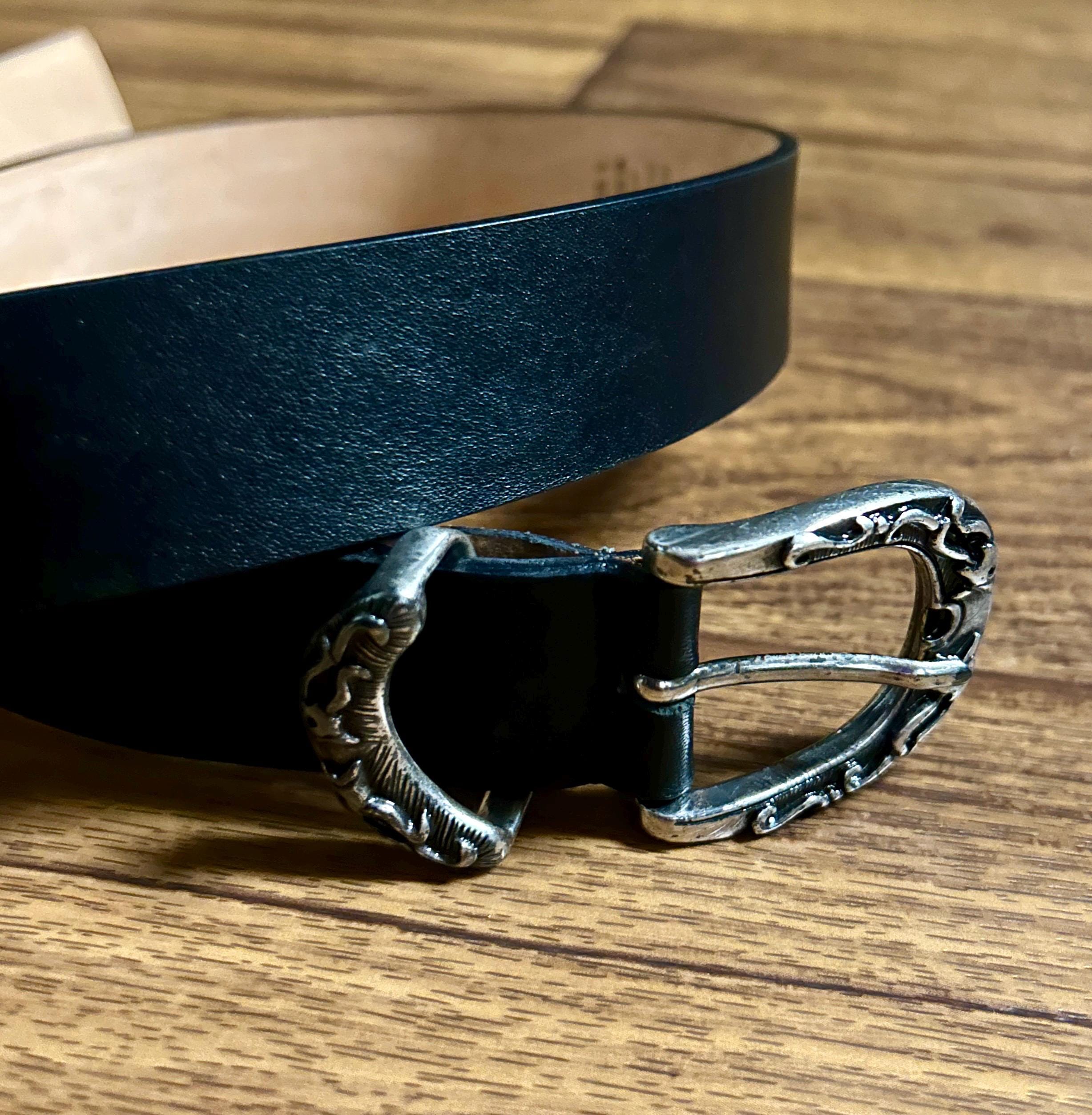 Garuglieri • Large • Black • Leather • Silver Belt Made in  display picture 3