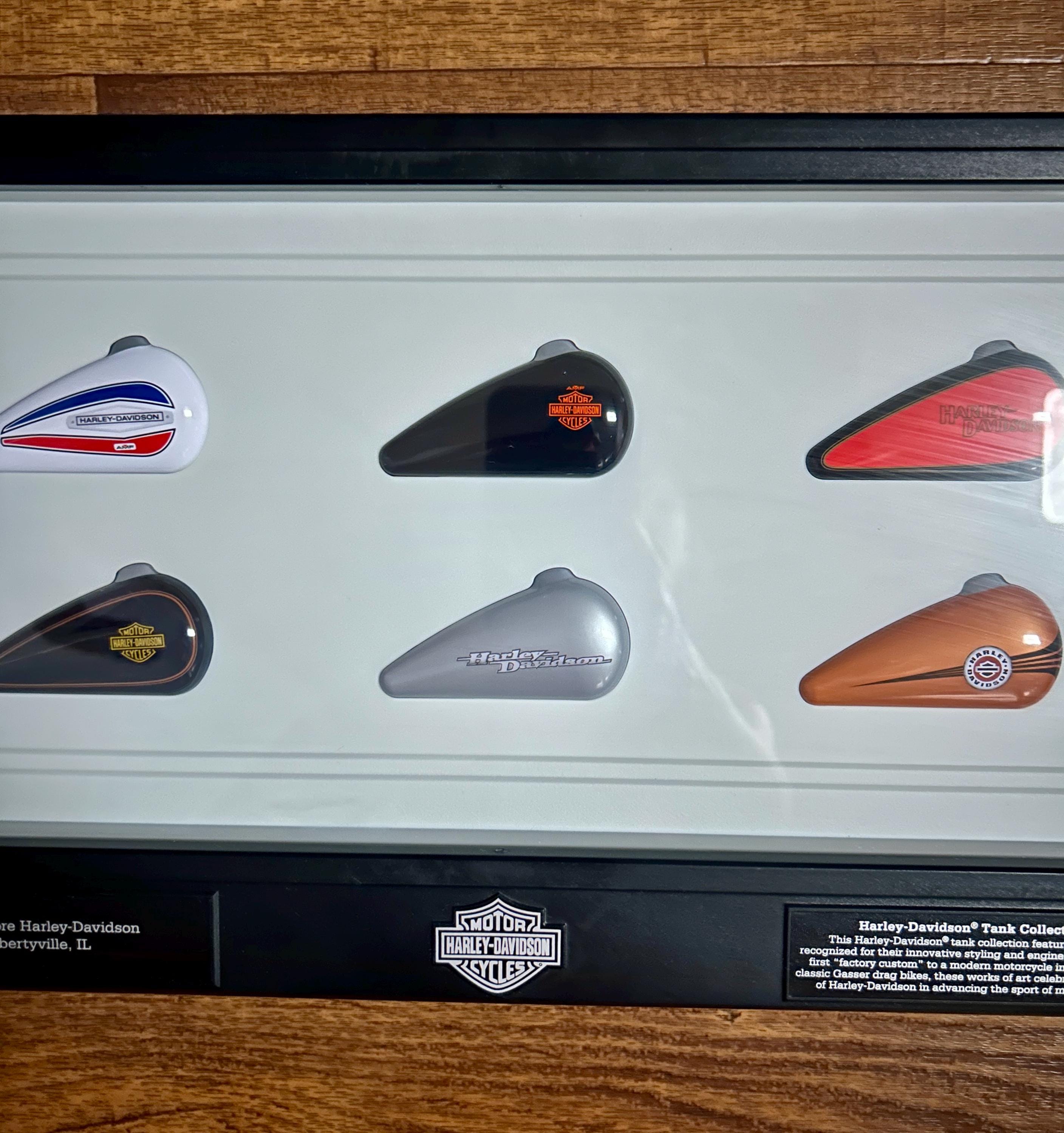 Harley Davidson ~ 6 Mini Gas Tanks Collectible Set From