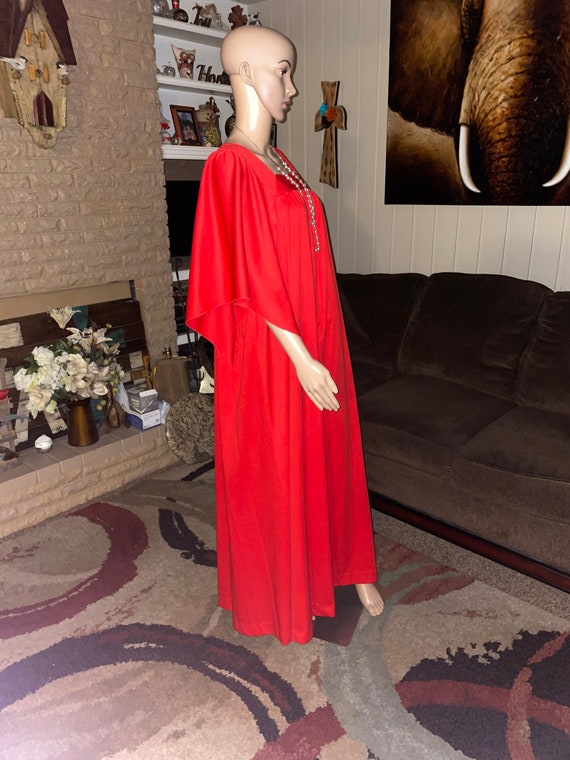 Peggy Lou (Vintage) Red Boho Dress~ X-Large - image 4