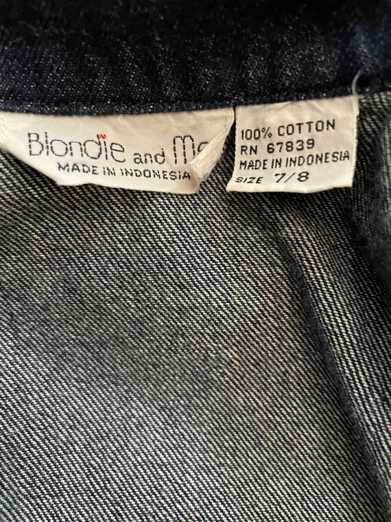 Vtg “Blondie & Me” Denim Dress ~ Size 7/8 - image 9