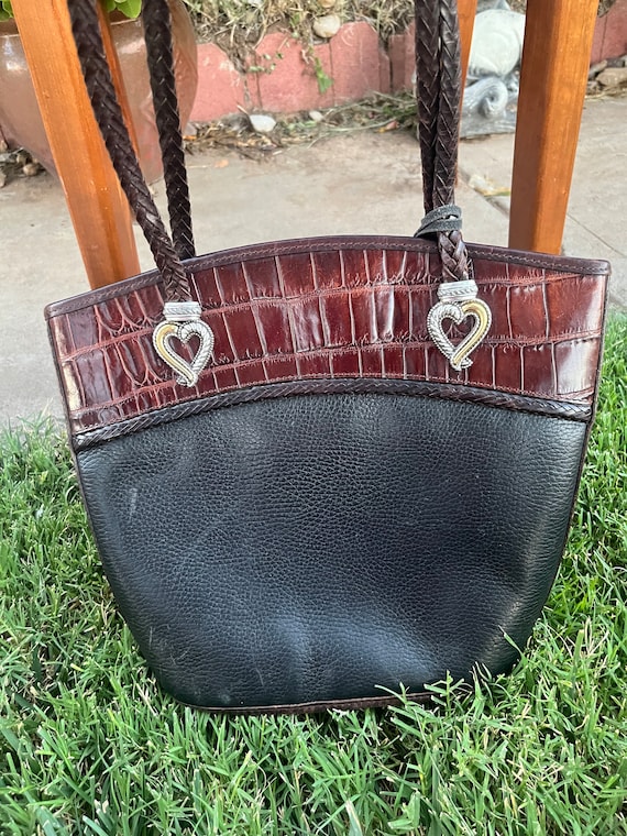 Relic Your Style Found Black and Brown Shoulder Bag Purse | eBay