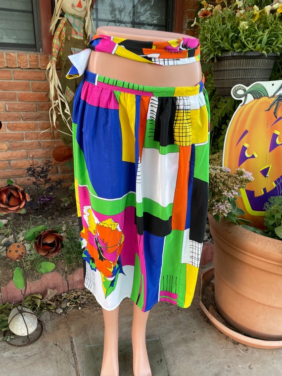 VTG~Thornworth Silk Skirt~ Waist: 30”in.