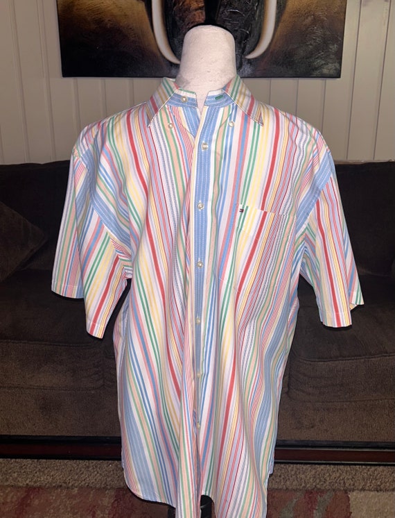 Tommy Hilfiger~ Size Large Multi~Colors Striped S… - image 9