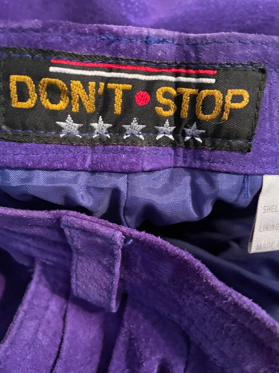 Don’t Stop • Suede • Leather • Purple • Shorts • … - image 7