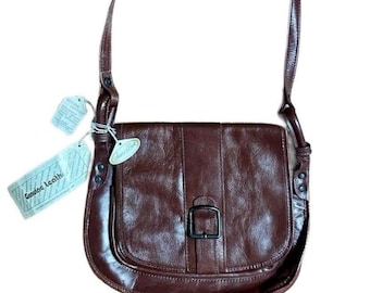 Sears ~ Vintage (1990’s) ~ Brown ~ Leather ~ Shoudler Crossbody ~ New W/ Tags