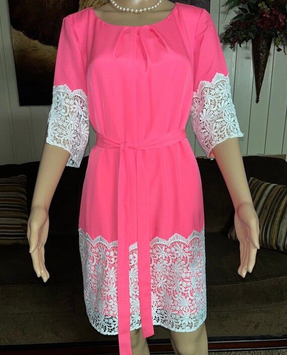 New W/Tags~”Gianni Bini” Size Small Pink Dress - image 8