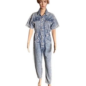 Free People ~ Très petite taille femme ~ Denim ~ Bleu ~ Combinaison image 2