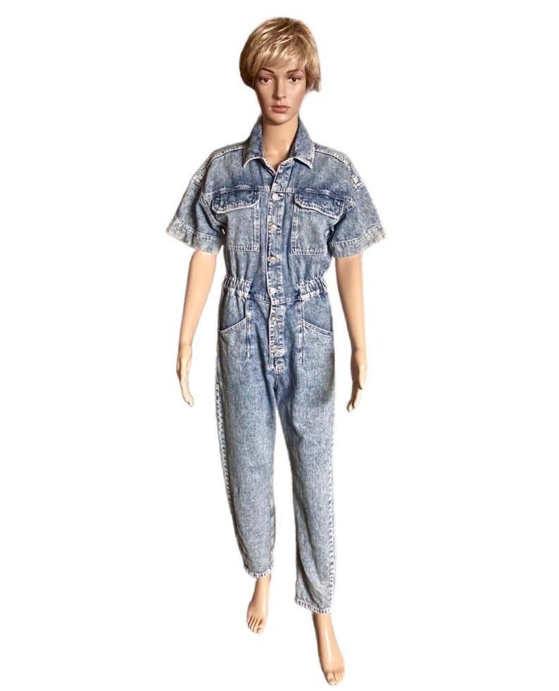 Free People ~ Très petite taille femme ~ Denim ~ Bleu ~ Combinaison image 2
