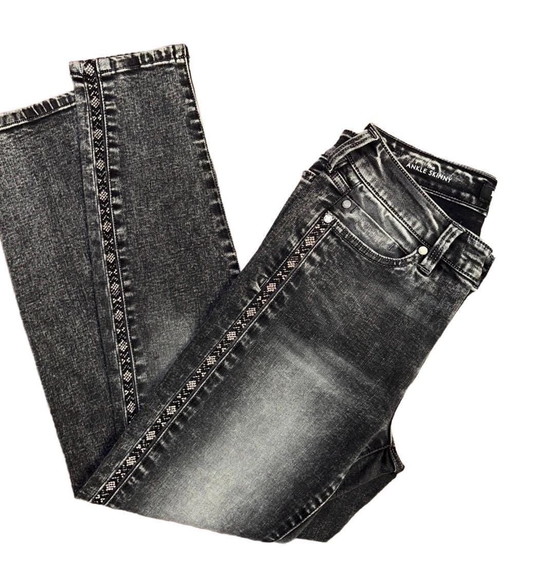 Metallic Skinny Jeans - Etsy