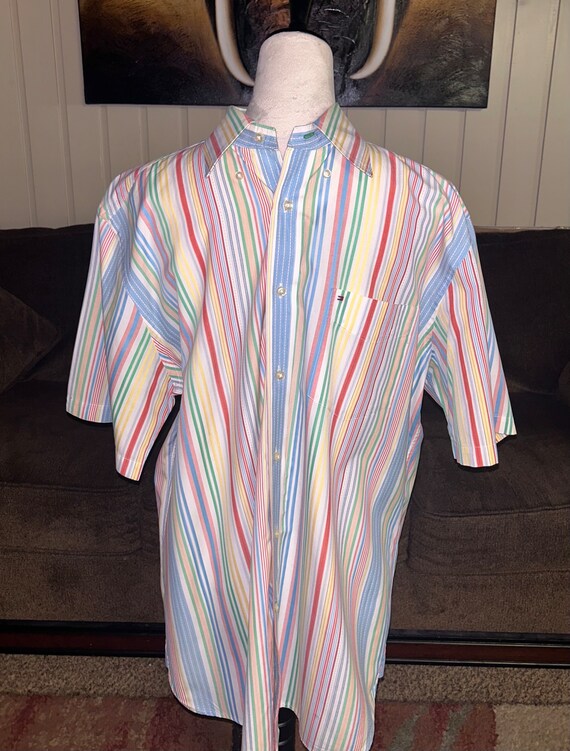 Tommy Hilfiger~ Size Large Multi~Colors Striped S… - image 8