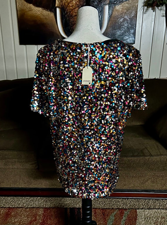 Jodifl • Multi-Colors • Sequins • Size Large • Bl… - image 6