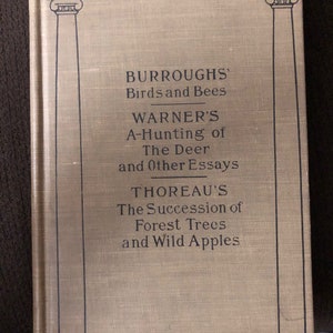 1887 Riverside Literature Series, John Burrough&#39;s, Warner&#39;s & Thoreau&#39;s
