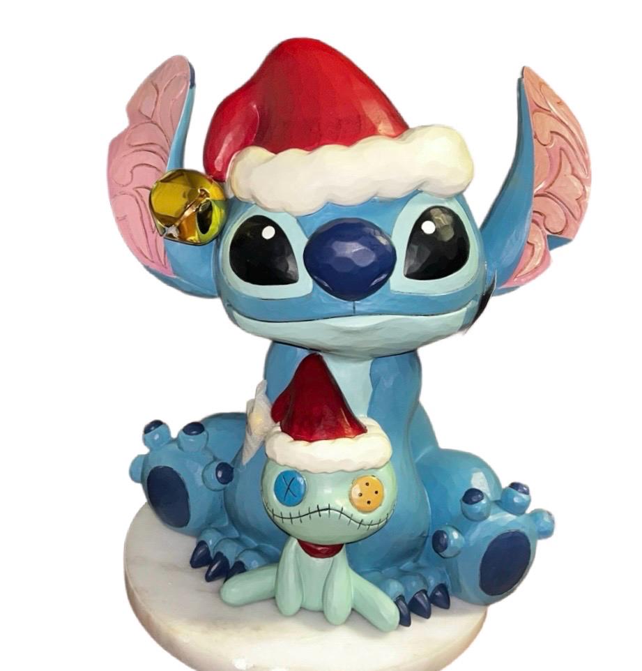 Jim Shore ~ Disney ~ Holiday Christmas ~ Blue Stitch & Scrump