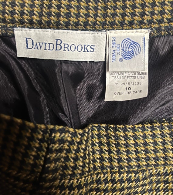 David Brooks • Wool • Size 10 • Checkered • Trous… - image 4