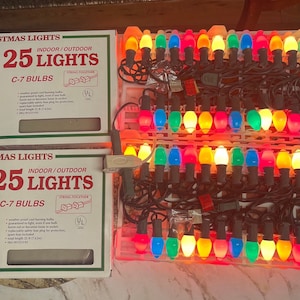 Builders Square • Christmas Lights • 2 Boxe • 25 Ft Each • New W/ Box