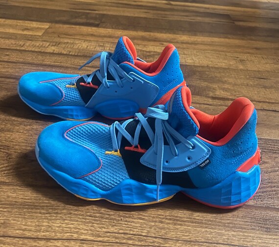 Adidas Harden Vol. 4 GCA OKC Thunder Basketball Blue Men's 10