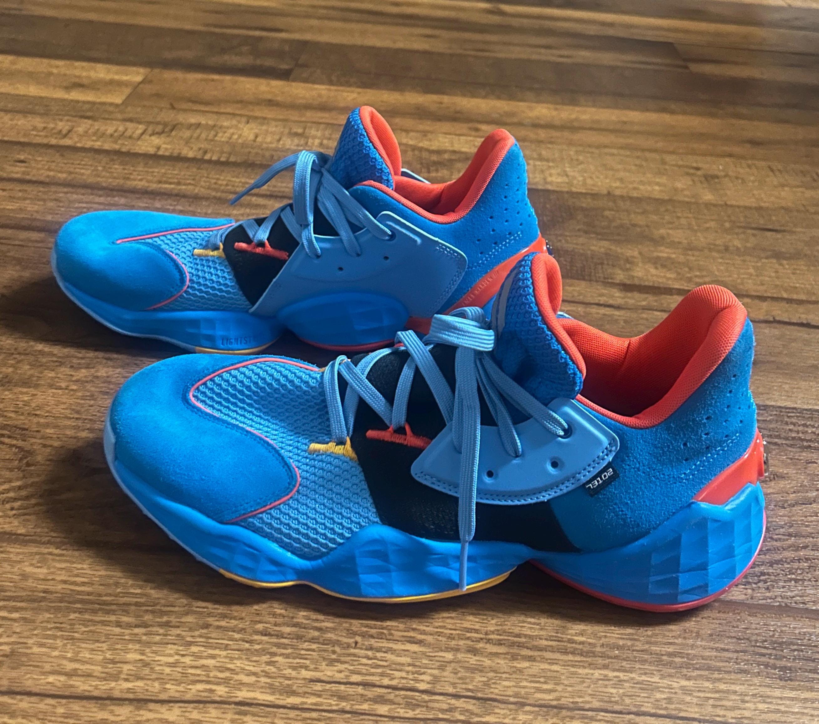 Adidas Harden Vol. 4 GCA OKC Thunder Basketball Blue Men's 10