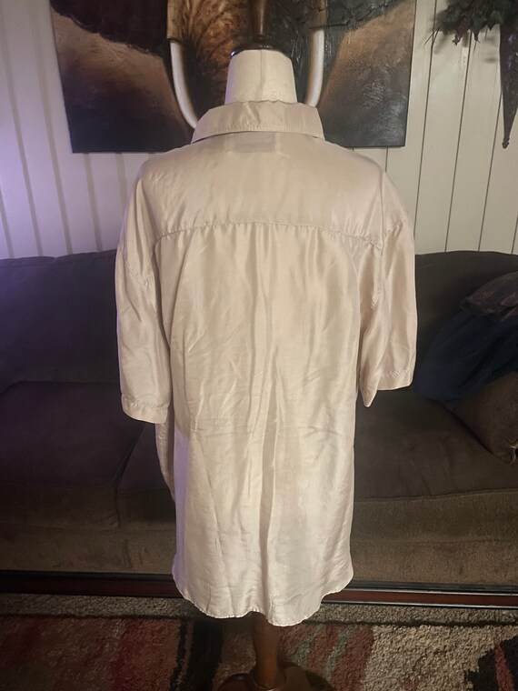 Kikomo Basic • Hawaiian Style • 100% Silk • Beige… - image 4