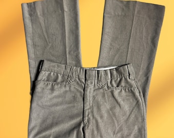 Vintage (1970’s) ~ Men’s 32/31 ~ Light Brown ~ Suede ~ Western Bootcut Pants