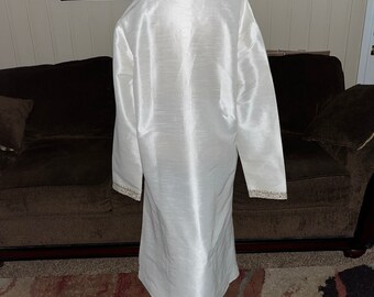 Mebaz Kurta Mens Vintage Beaded White Wedding Pajama Suite for Indian Festival Etsy Ireland