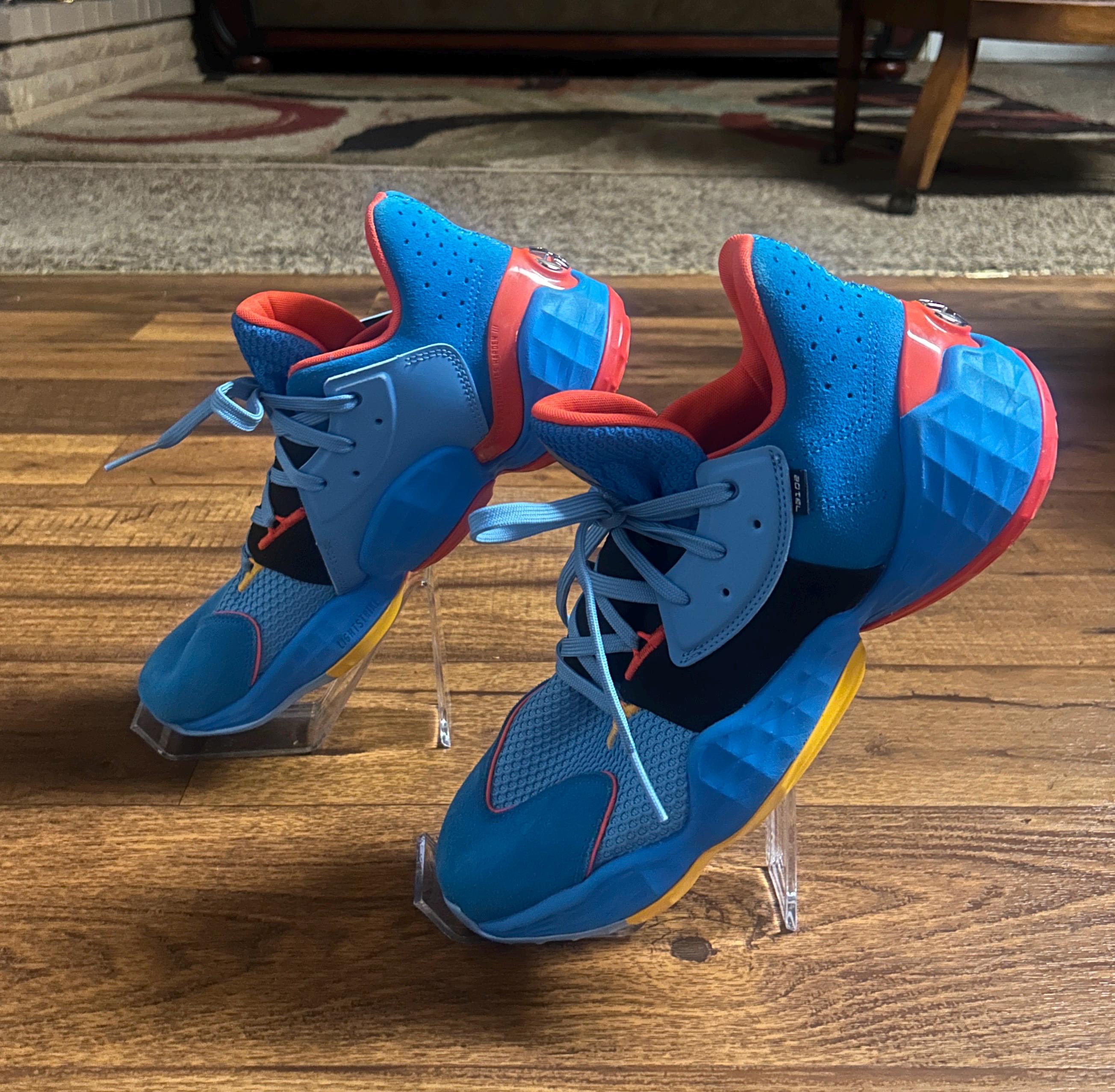 Adidas Harden Vol. 4 GCA OKC Thunder Basketball Blue Men's 10
