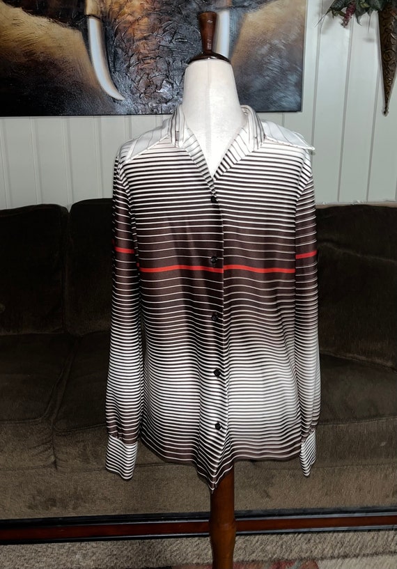 Styled by Terry Chicago~Vintage Brown Striped Wome