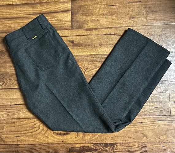 Wrangler~ Vintage Men’s Black Bell Bottoms Pants~… - image 3