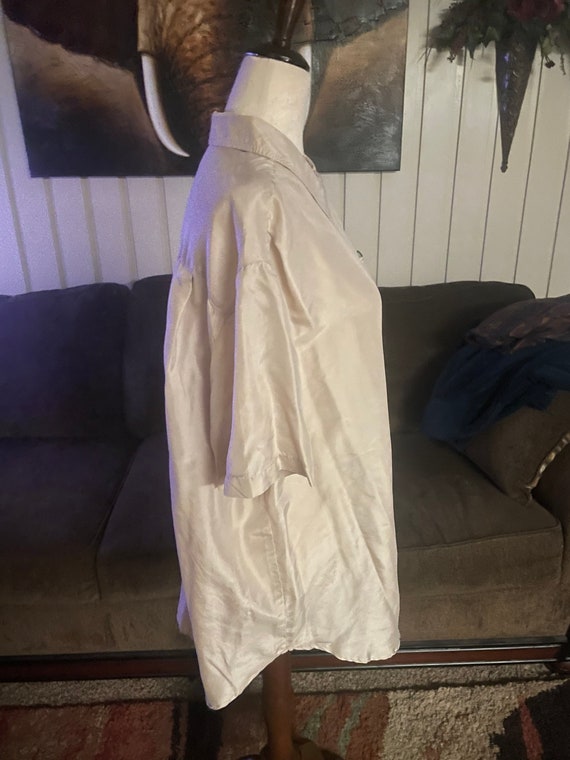 Kikomo Basic • Hawaiian Style • 100% Silk • Beige… - image 3