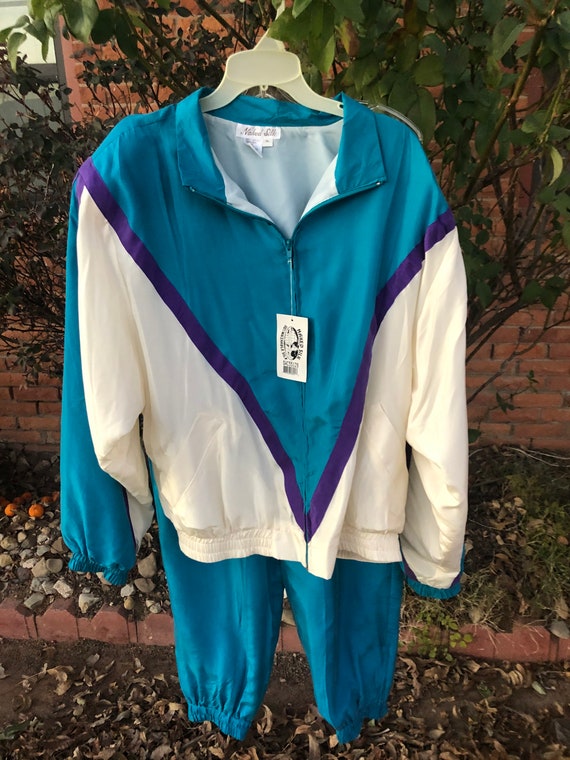 Set~ NEW~ “Naked Silk” Windbreaker & Pants~ 100% S