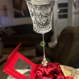 Waterford Crystal 2014~12 Days 8 Maids Ornament with Enhancer