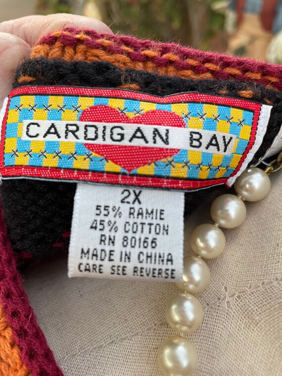 Cardigan Bay Hand Knitted Sweater 2X Gem