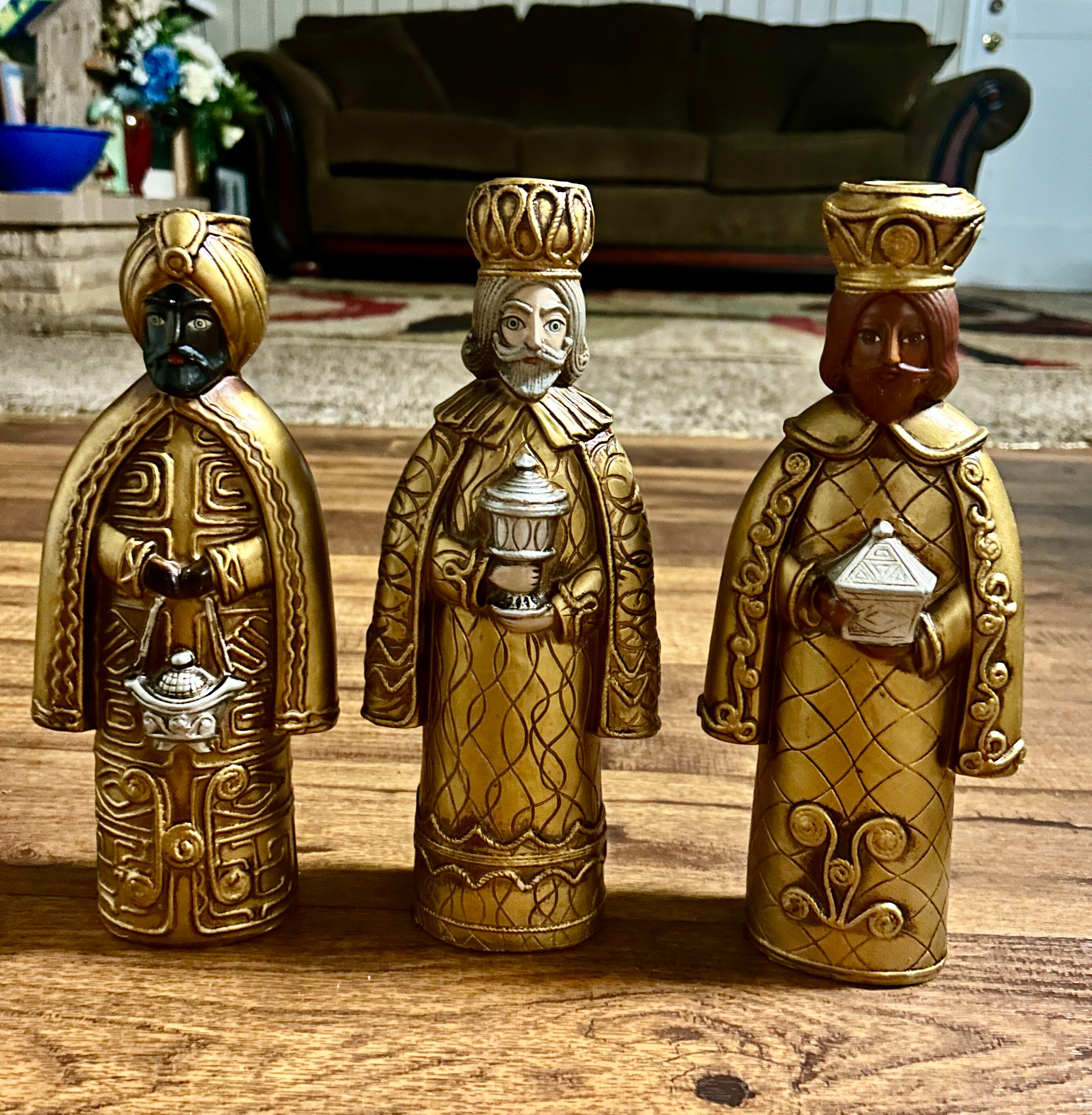 Dickson • Vintage • 1980's • Japan • 3 Wise Men Kings • Gold