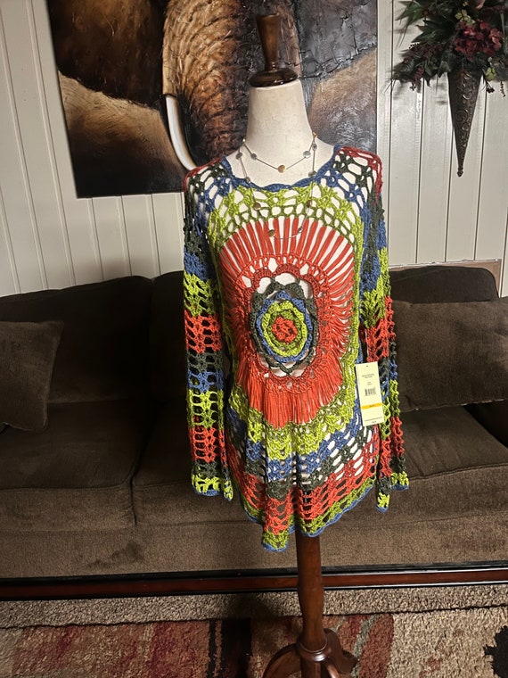Multiples~ Vintage Size Small Crochet Boho Hippie… - image 2