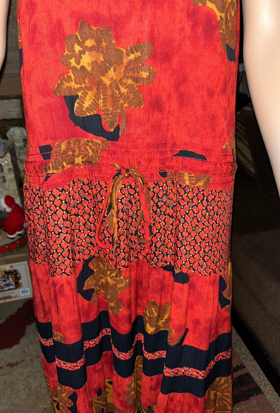 Vintage “Carole Little” Boho Women Size 10 Dress - image 8